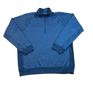 Under Armour Golf‎ Storm Mens Sweater XXL Blue Solid 1/4 Zip Pullover 2XL